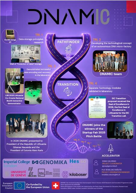DNAMIC poster at SCDNA26